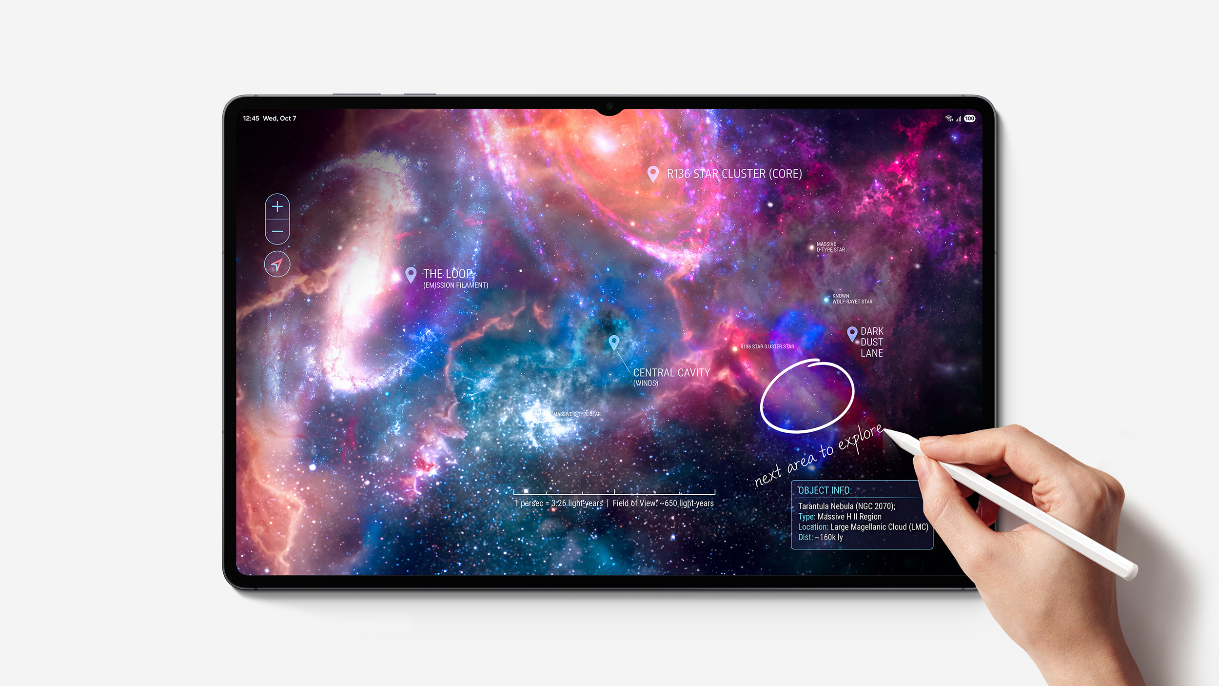 Galaxy Tab S12 Ultra con annotazioni sullo schermo e S Pen