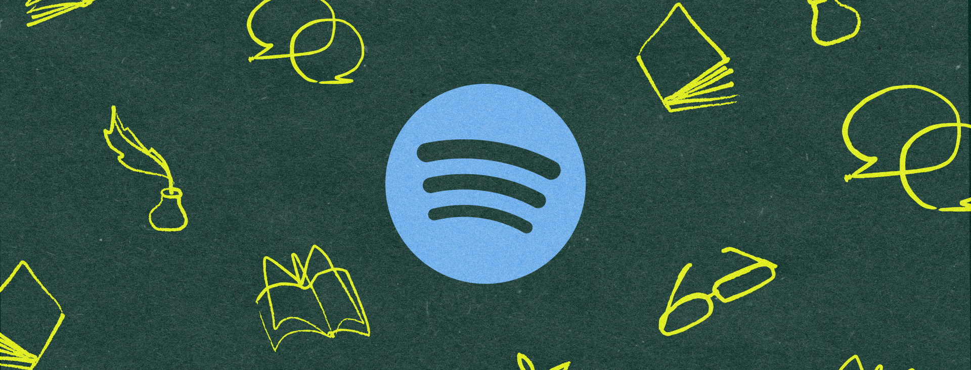 Illustrazione ufficiale Spotify dedicata agli audiolibri