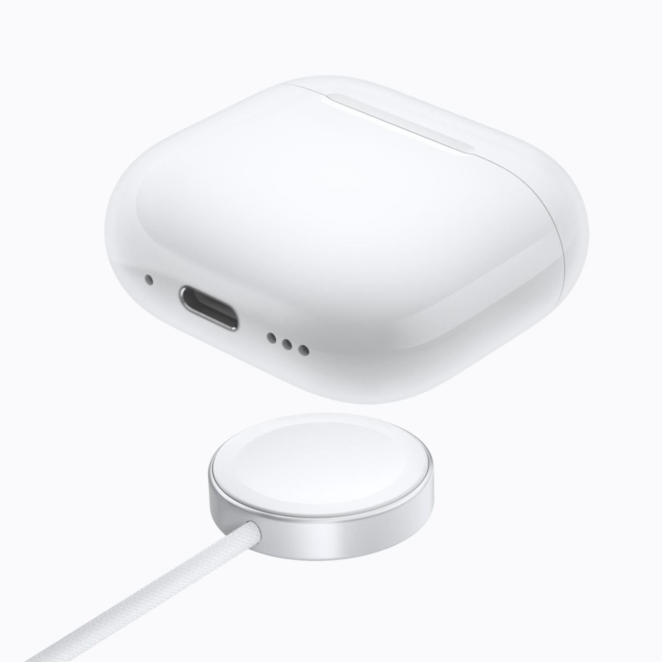 Custodia di ricarica wireless degli AirPods 5 nell’immagine Apple
