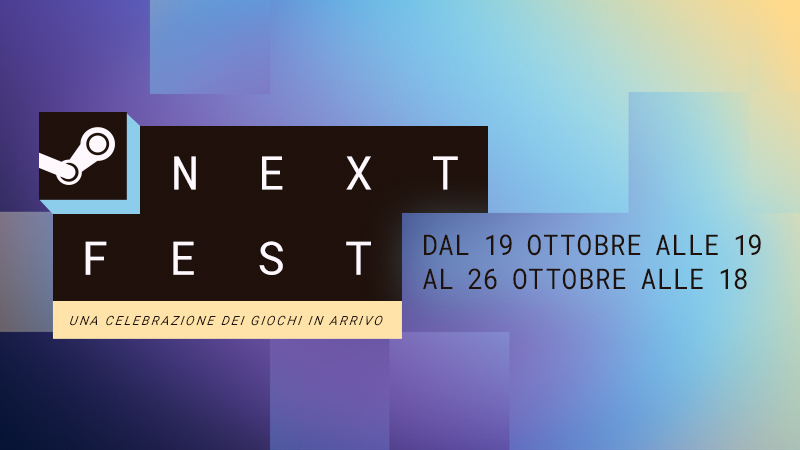 Steam Next Fest ottobre2026: banner ufficiale