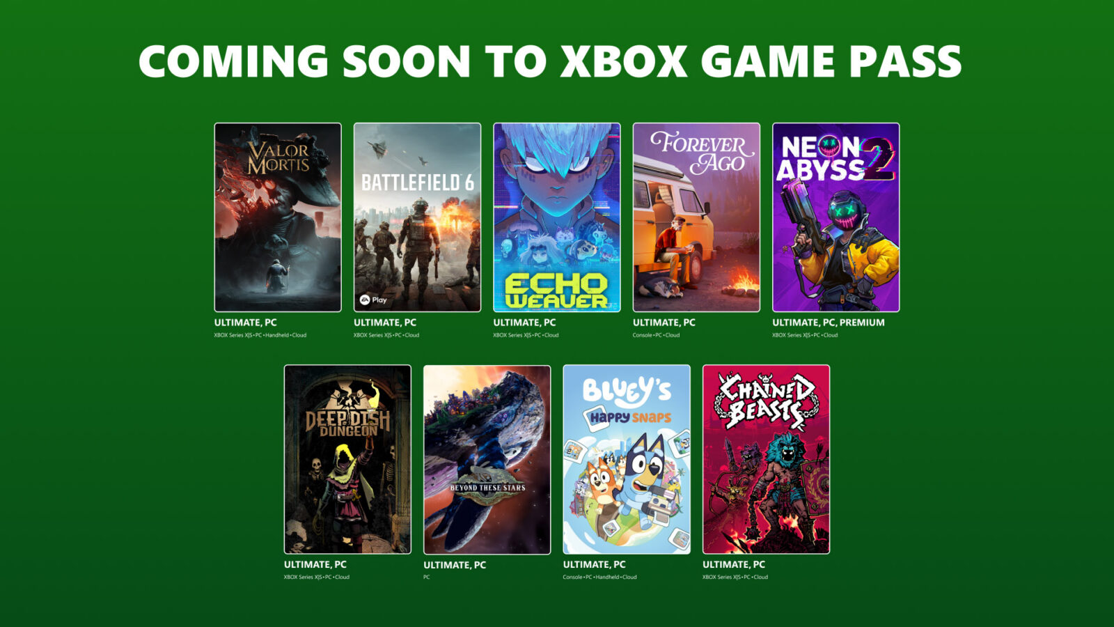 Il calendario Game Pass di ottobre 2026 nell’immagine ufficiale Xbox
